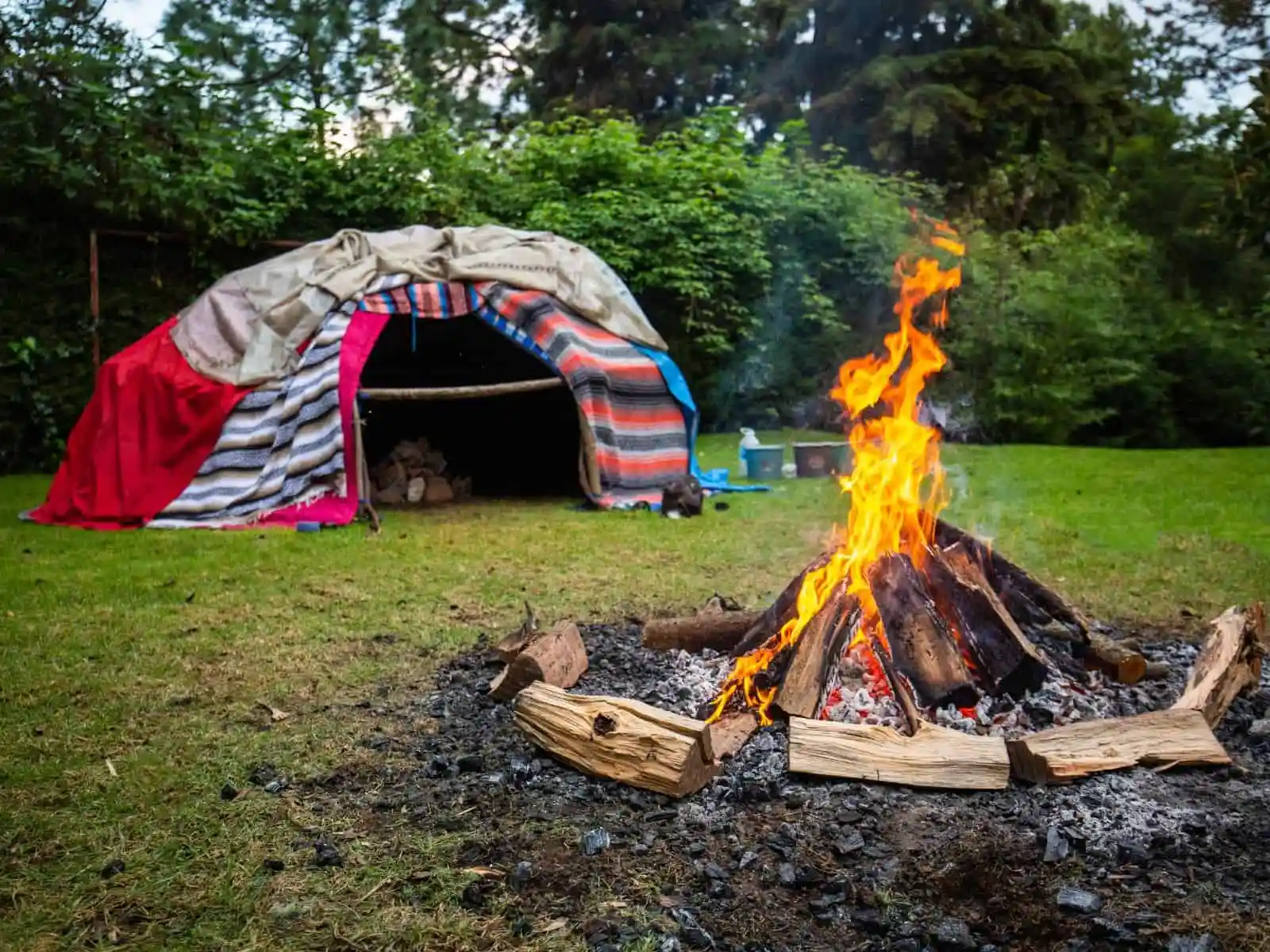 Temazcal and fire ritual